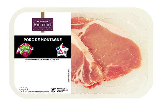 Viandes piécées de Porc de Montagne